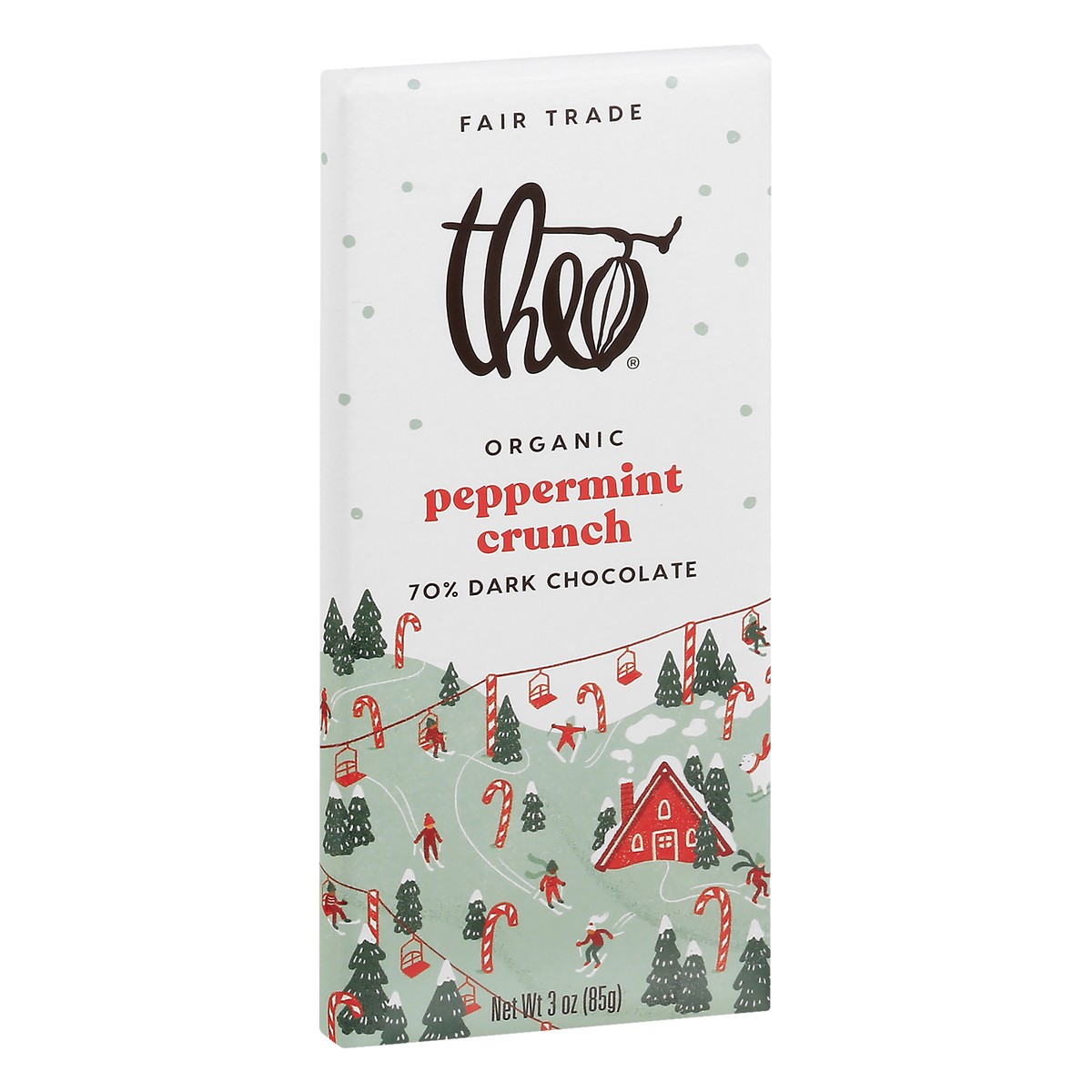 slide 2 of 9, Theo Chocolate Theo 70% Dark Chocolate Peppermint Stick, 3 oz