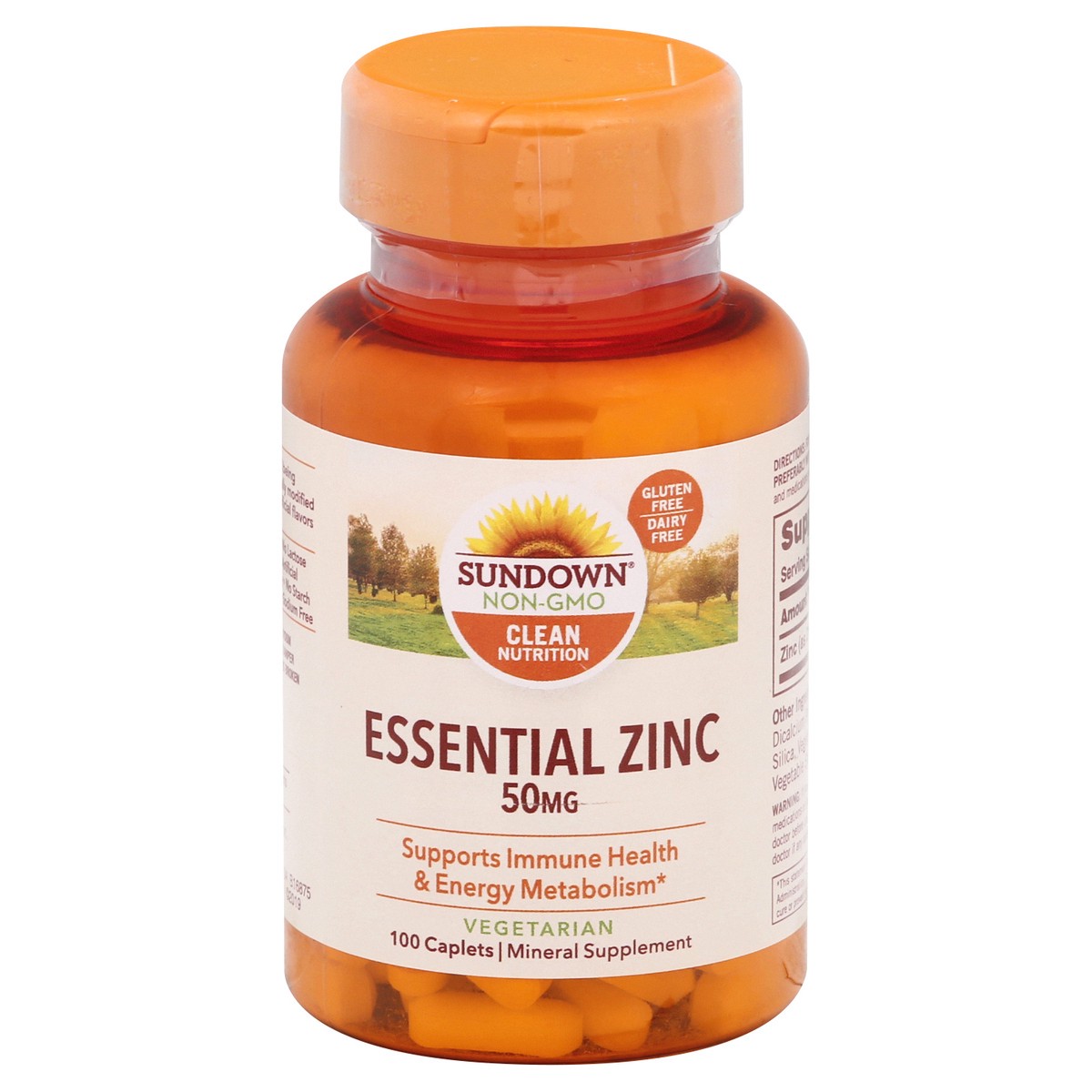 slide 1 of 9, Sundown Naturals Zinc Caplets, 100 ct