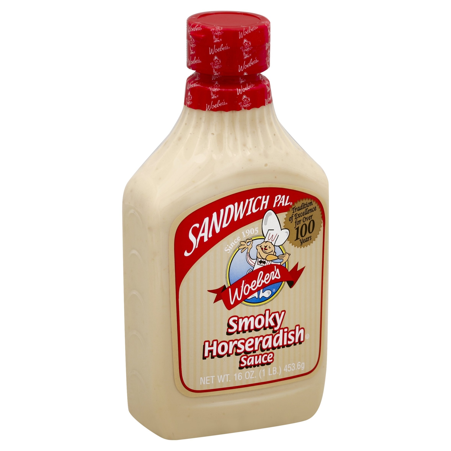 slide 1 of 4, Woeber's Woeber Smoke Sand Pal Horseradish, 16 oz