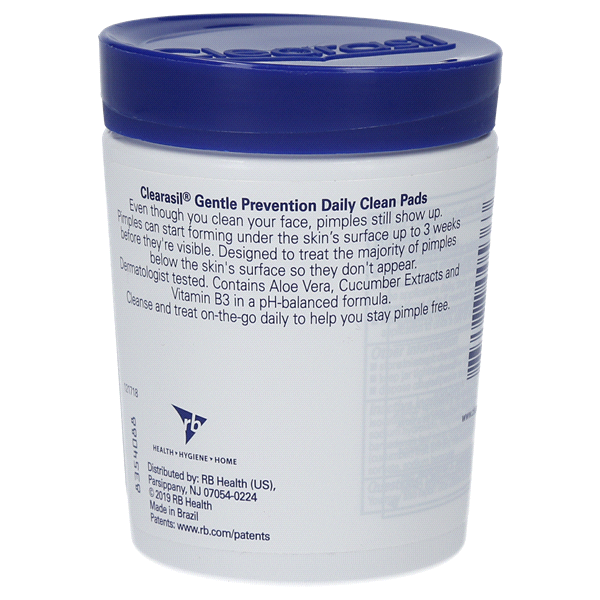 slide 3 of 9, Clearasil Gentle Prevention Daily Clear Hydra Blast Pads, 90 ct