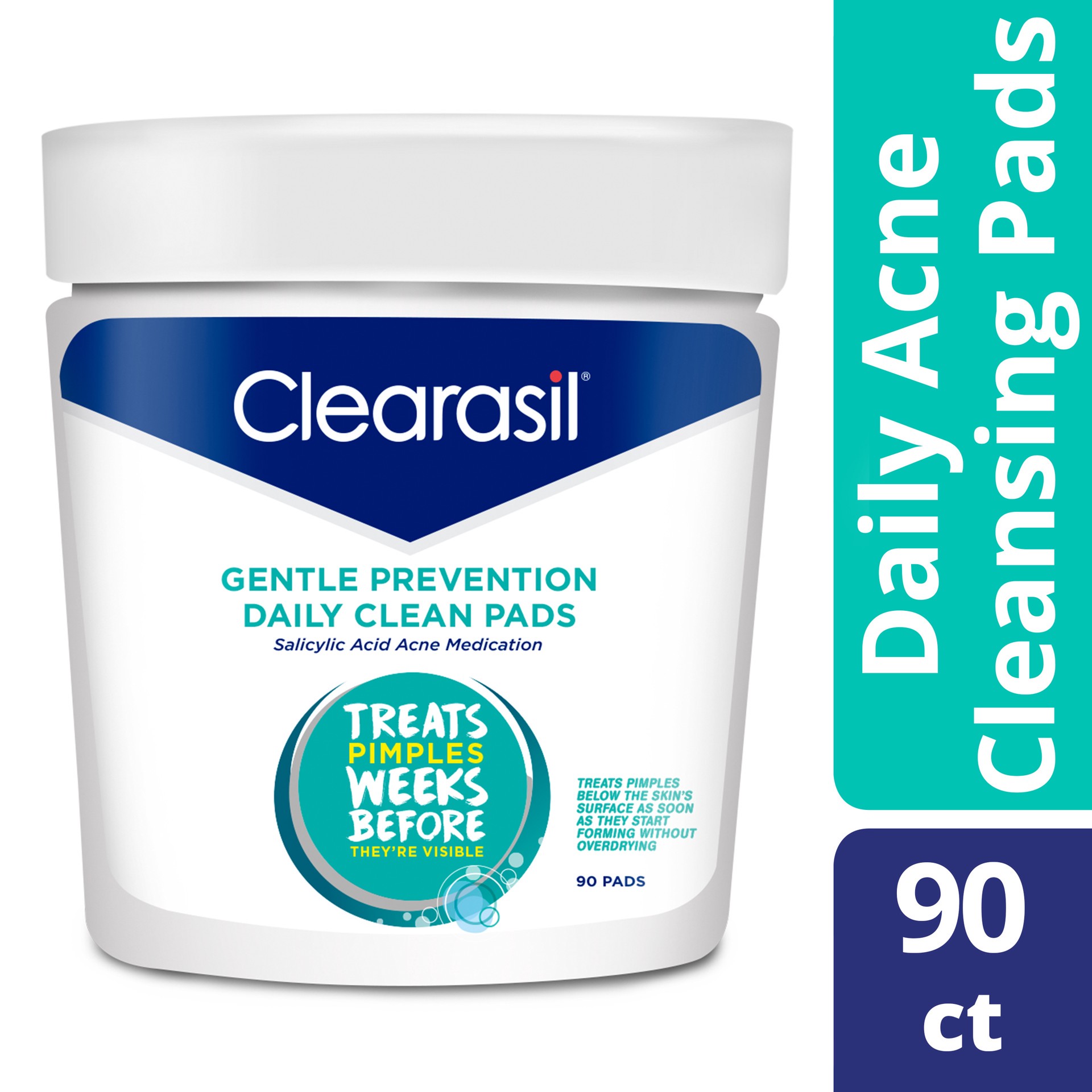 slide 1 of 9, Clearasil Gentle Prevention Daily Clear Hydra Blast Pads, 90 ct
