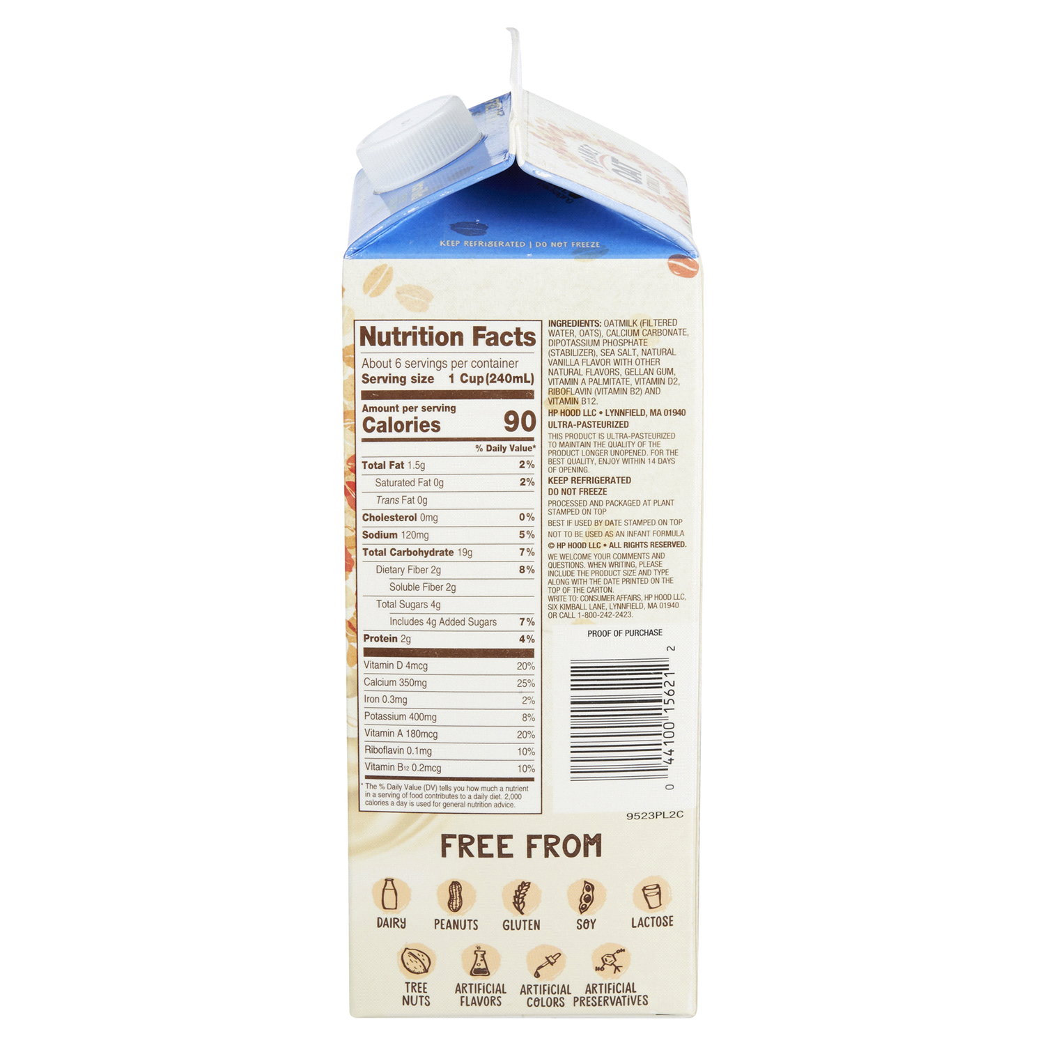 slide 2 of 2, Planet Oat Vanilla Oatmilk, 52 oz, 52 fl oz
