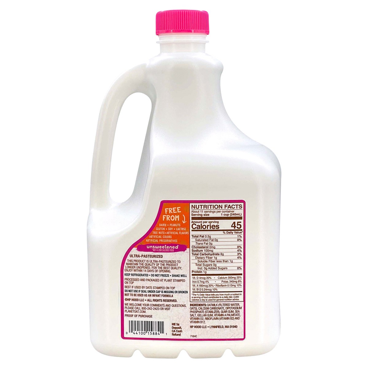 slide 2 of 2, Planet Oat Unsweetened Original, 86 oz