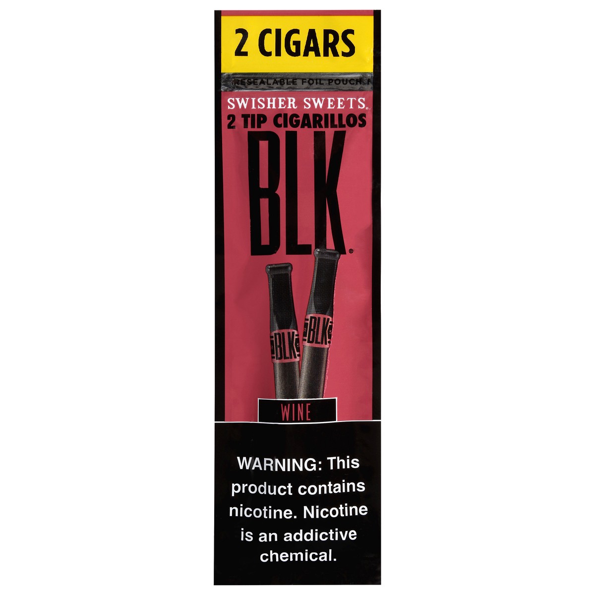 slide 1 of 3, Swisher Sweets Blk Wine Cigars 2 Cigars, 2.0 ct