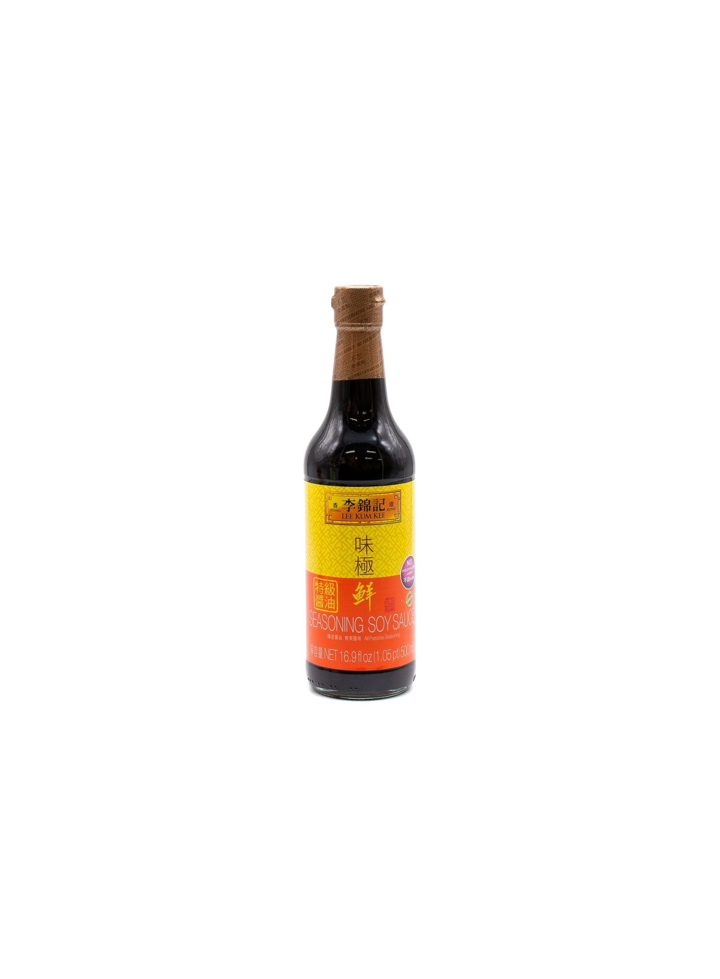 slide 1 of 1, Lee Kum Kee Seasoning Soy Sauce, 16.9 fl oz