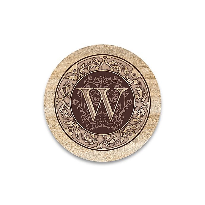 slide 1 of 1, Thirstystone Monogram Letter W'' Coasters'', 4 ct