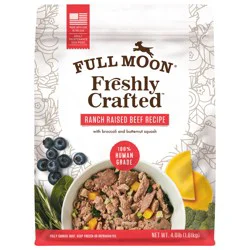 FULL MOON Freshly Crafted Ranch Raised Beef Recipe Dog Food, 64 oz.