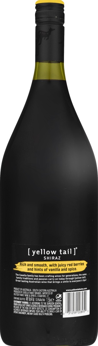 slide 8 of 9, [yellow tail] Australia Shiraz 1.5 l, 1.50 liter