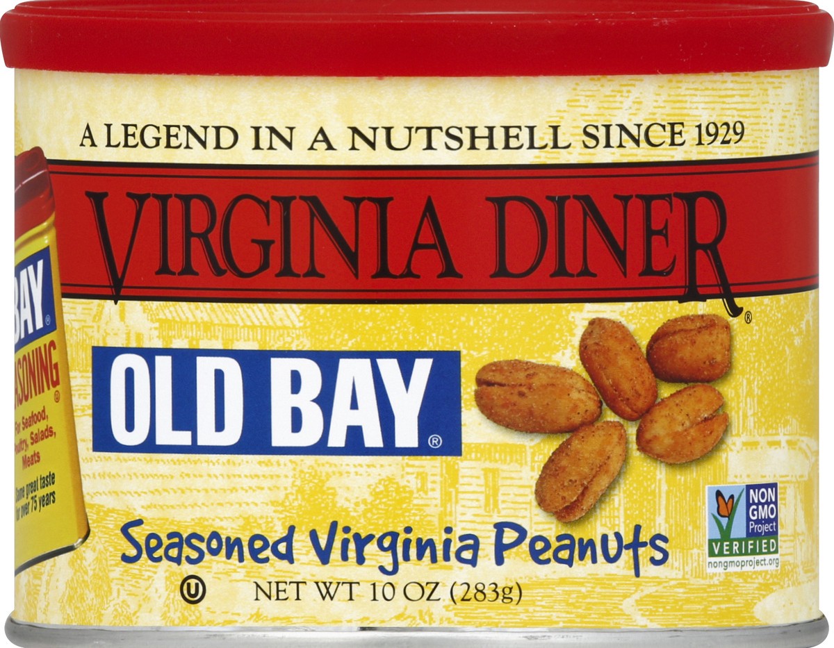 slide 2 of 2, Virginia Diner Old Bay Virginia Seasoned Peanuts 9 oz, 9 oz