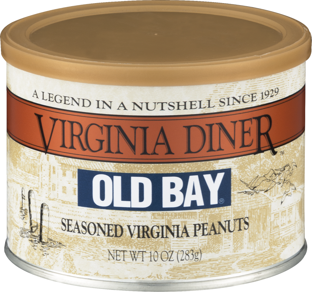 slide 1 of 1, Virginia Diner Old Bay Seasoned Peanuts, 10 oz