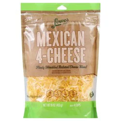 Lowes Foods Fancy Shredded Mexican Four Cheese - 16 oz