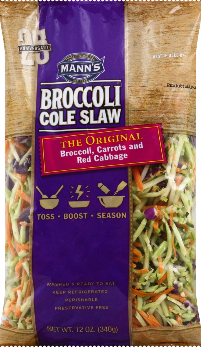 slide 5 of 5, Mann's Broccoli Cole Slaw, 12 oz, 12 oz