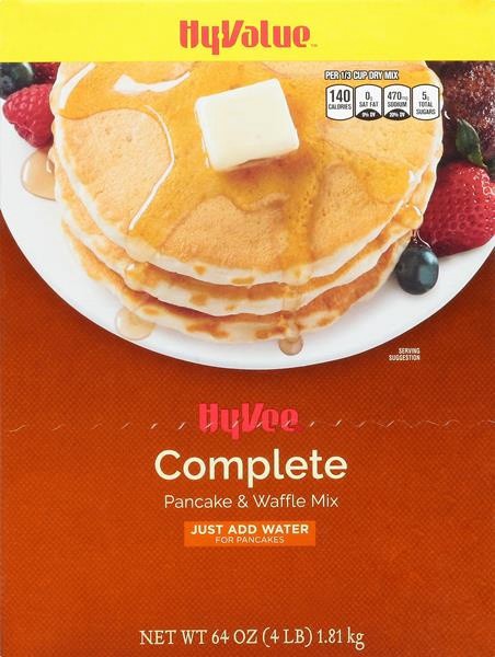 slide 1 of 1, Hy-Vee Complete Pancake & Waffle Mix - 4 lb, 4 lb