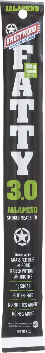 slide 2 of 9, Sweetwood Smokehouse Smoked Meat Stick, Jalapeno - 3 oz, 3 oz