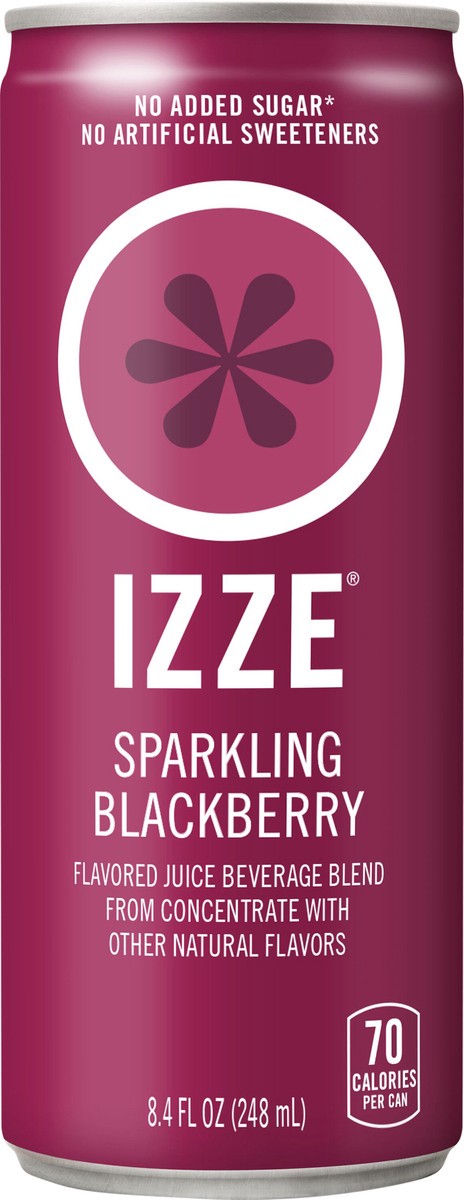 slide 7 of 7, IZZE Sparkling Blackberry Juice Beverage- 8.4 fl oz, 8.4 fl oz