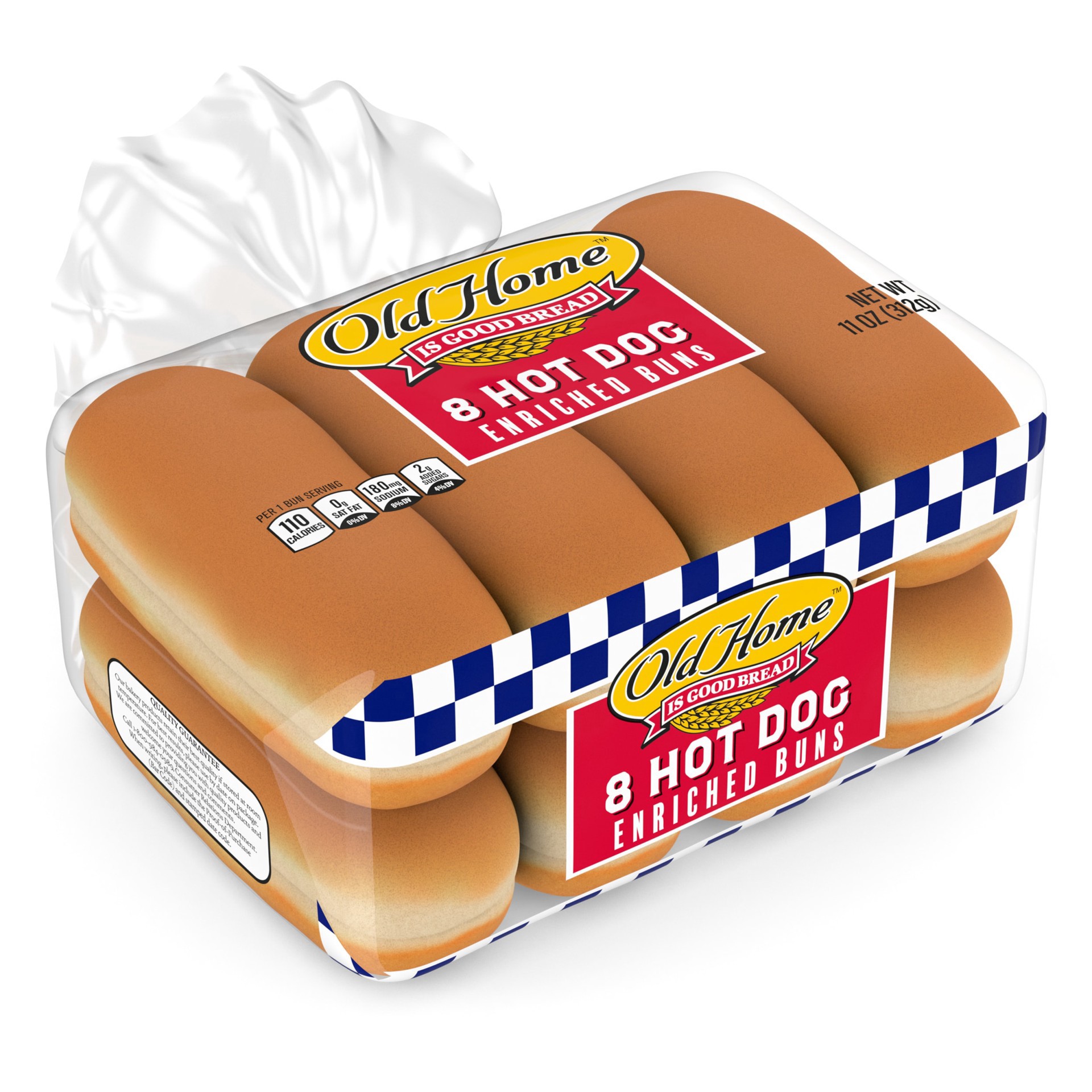 slide 1 of 1, Old Home Hot Dog Buns, 8 ct; 11 oz