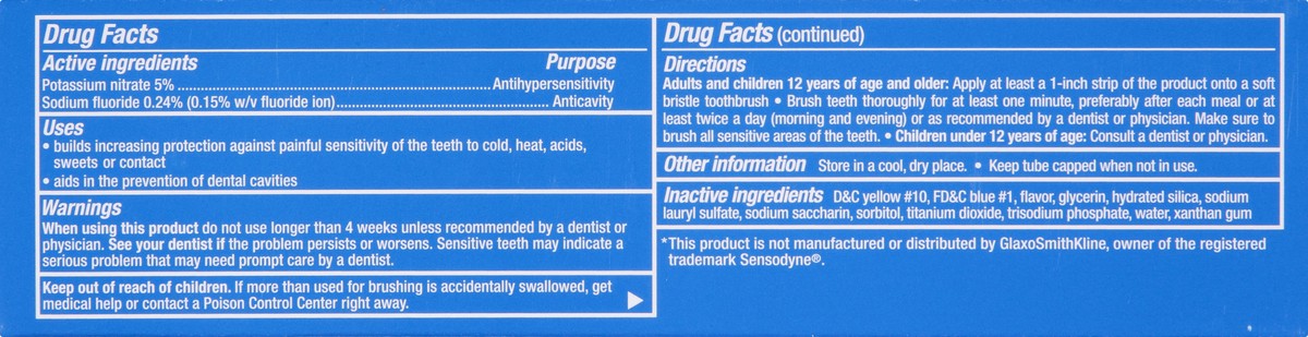 slide 10 of 12, TopCare Everyday Maximum Strength Fresh Mint Sensitive Toothpaste 4 oz, 4 oz