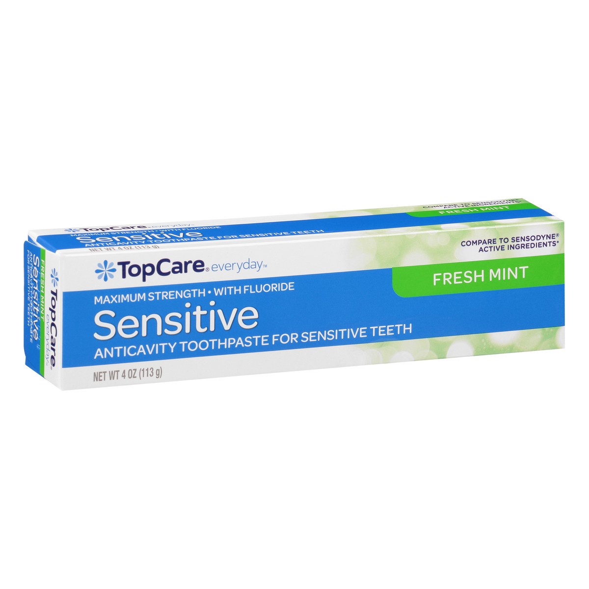 slide 9 of 12, TopCare Everyday Maximum Strength Fresh Mint Sensitive Toothpaste 4 oz, 4 oz