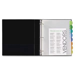 slide 3 of 4, Avery Style Edge Insertable Dividers With Pockets, Multicolor, Pack Of 8, 8 ct