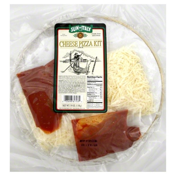 slide 1 of 1, Sun of Italy Cheese Pizza Kit, 39 oz