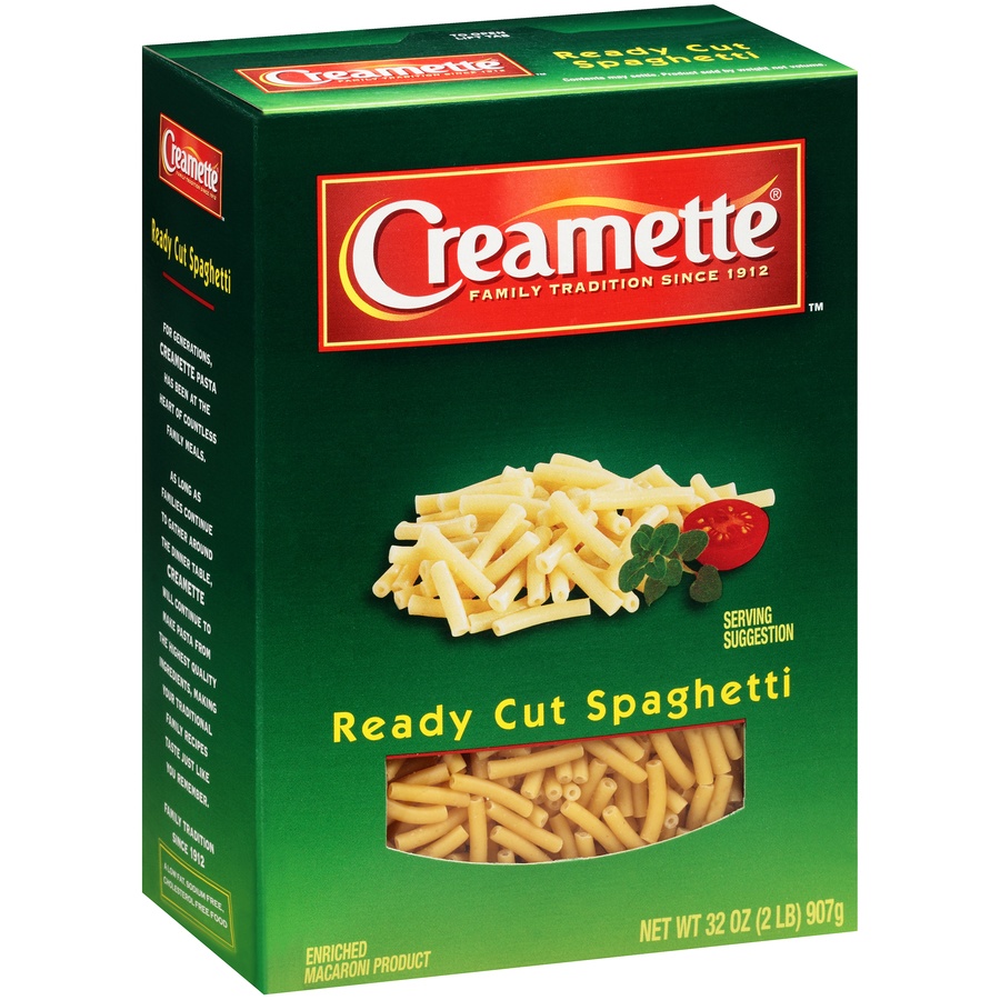 slide 2 of 8, Creamette Ready Cut Spaghetti, 32 oz