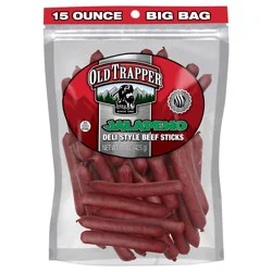 Old Trapper Deli Style Jalapeno Beef Sticks - 15 oz