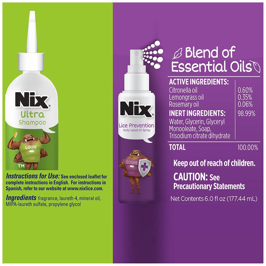 slide 2 of 5, Nix Ultra Lice Treatment & Prevention Kit, 1 ct