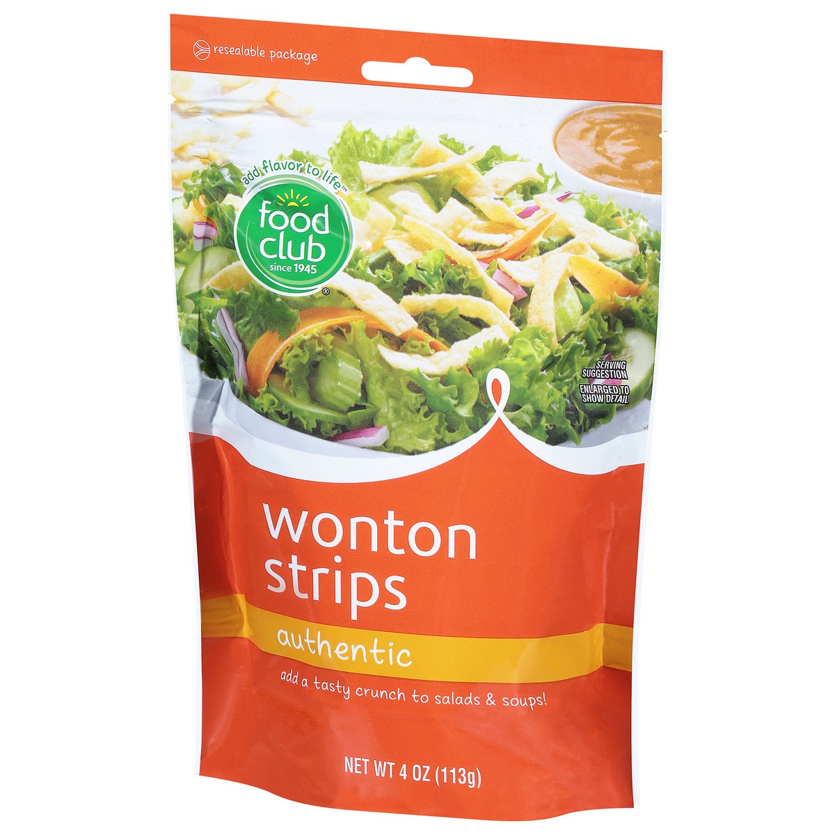 slide 5 of 9, Food Club Authentic Wonton Strips 4 oz, 4 oz