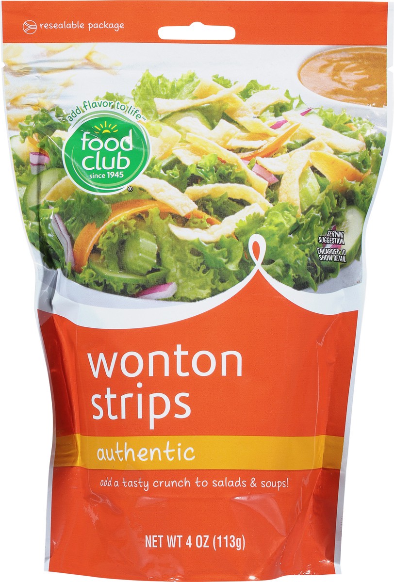 slide 6 of 9, Food Club Authentic Wonton Strips 4 oz, 4 oz