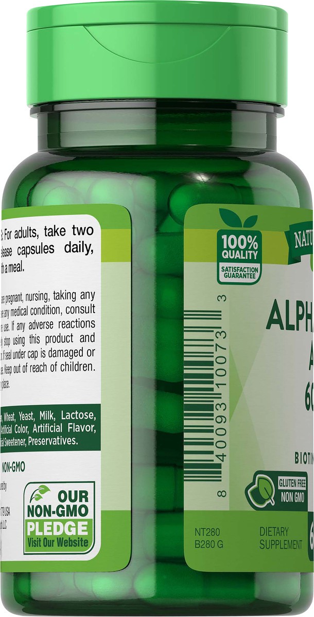 slide 4 of 5, Nature's Truth Alpha Lipoic Acid 300 mg plus Biotin Optimizer, 60 ct