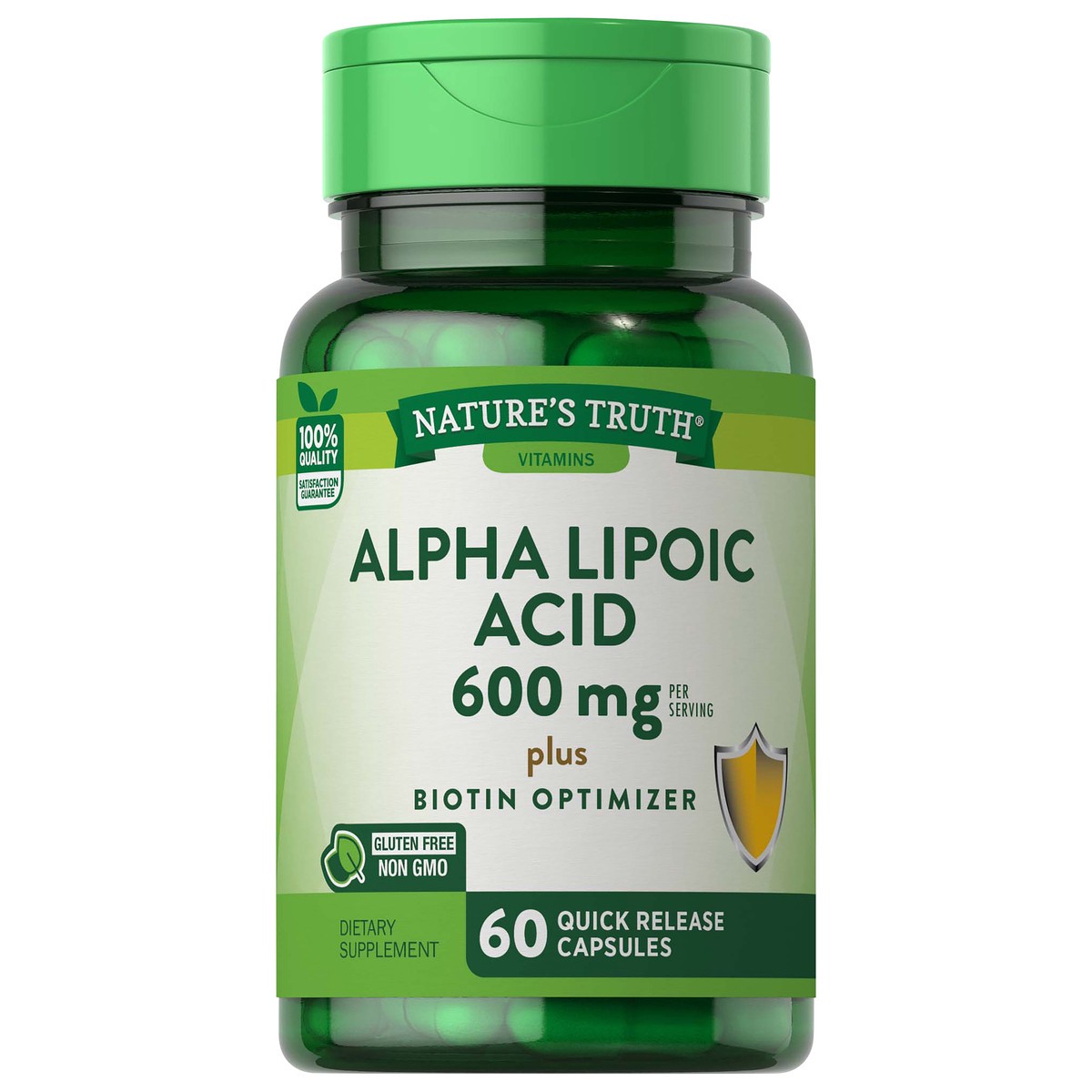 slide 1 of 5, Nature's Truth Alpha Lipoic Acid 300 mg plus Biotin Optimizer, 60 ct