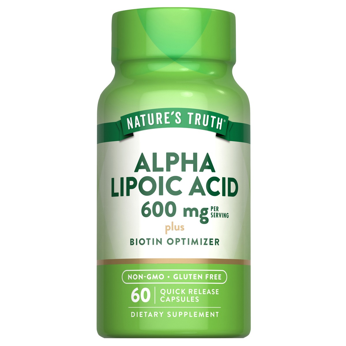 slide 1 of 5, Nature's Truth Alpha Lipoic Acid 300 mg plus Biotin Optimizer, 60 ct