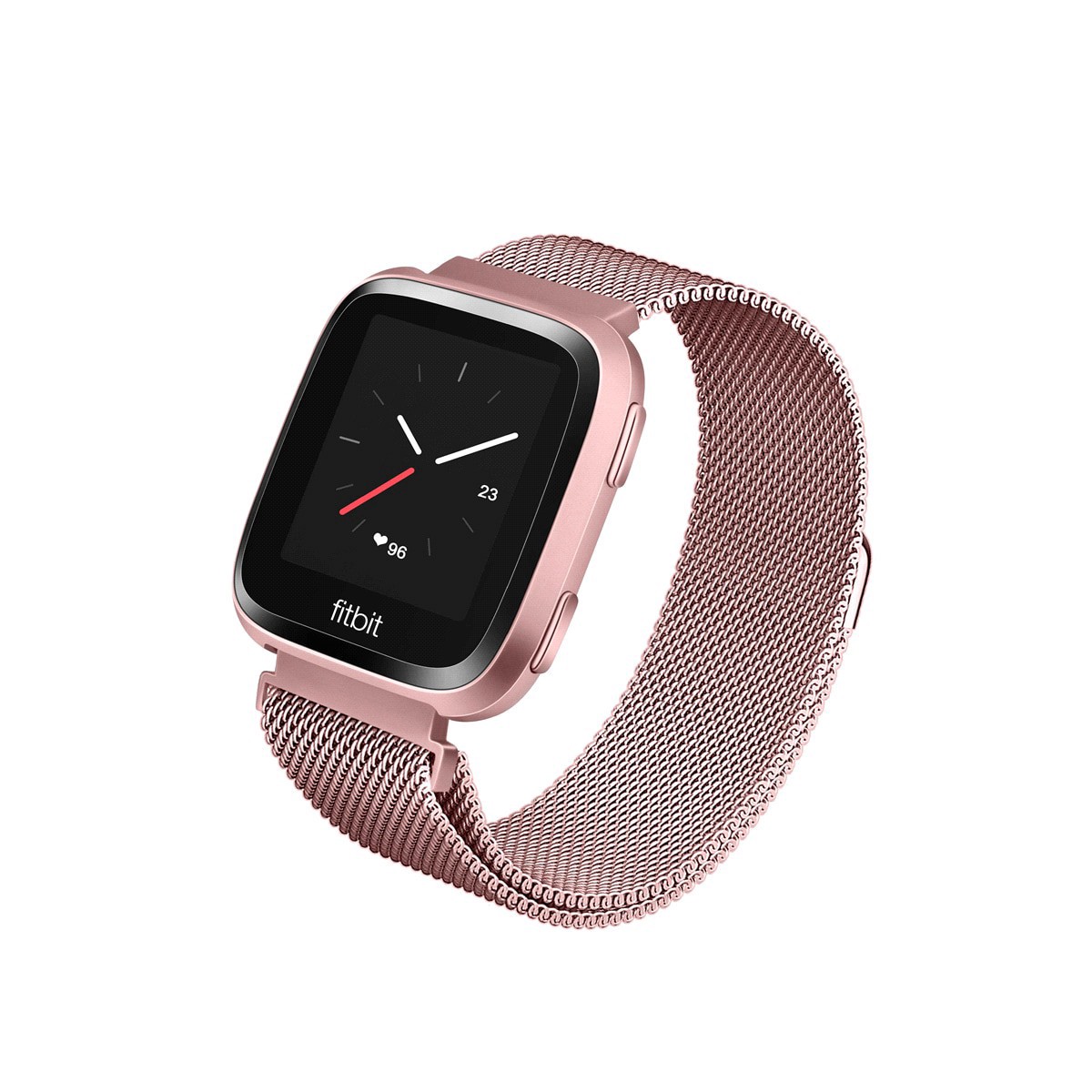 slide 1 of 5, WITHit Fitbit Versa Mesh Band- Rose Gold, 1 ct