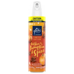 Glade Air Freshener, Aerosol Room Spray, Golden Pumpkin & Spice, 8.3 oz
