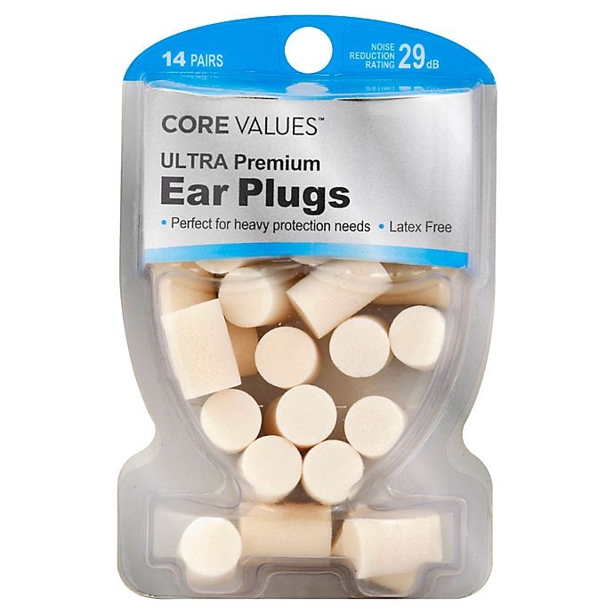 slide 1 of 1, Core Values Traditional Ear Plugs, 14 ct