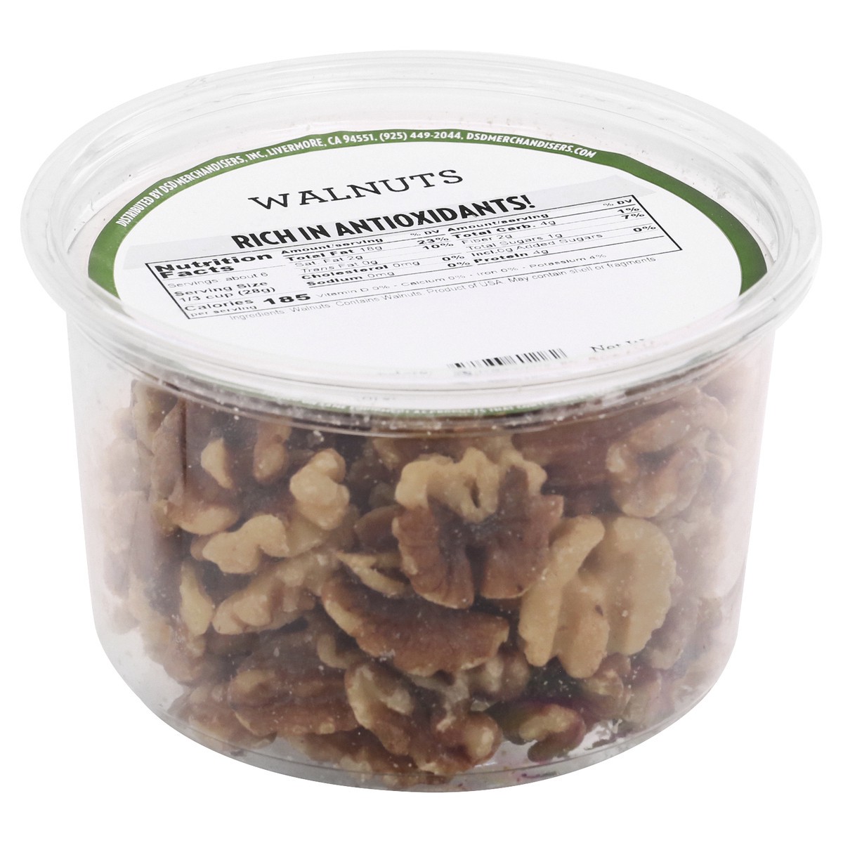 slide 8 of 13, DSD Merchandisers Walnuts 6 oz, 6 oz