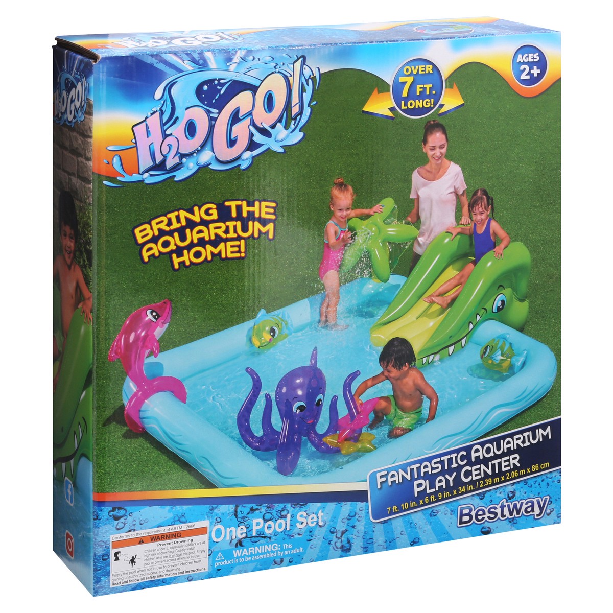 slide 2 of 9, H2O GO! Fantastic Aquarium Play Center Pool Set 1 ea, 1 ct