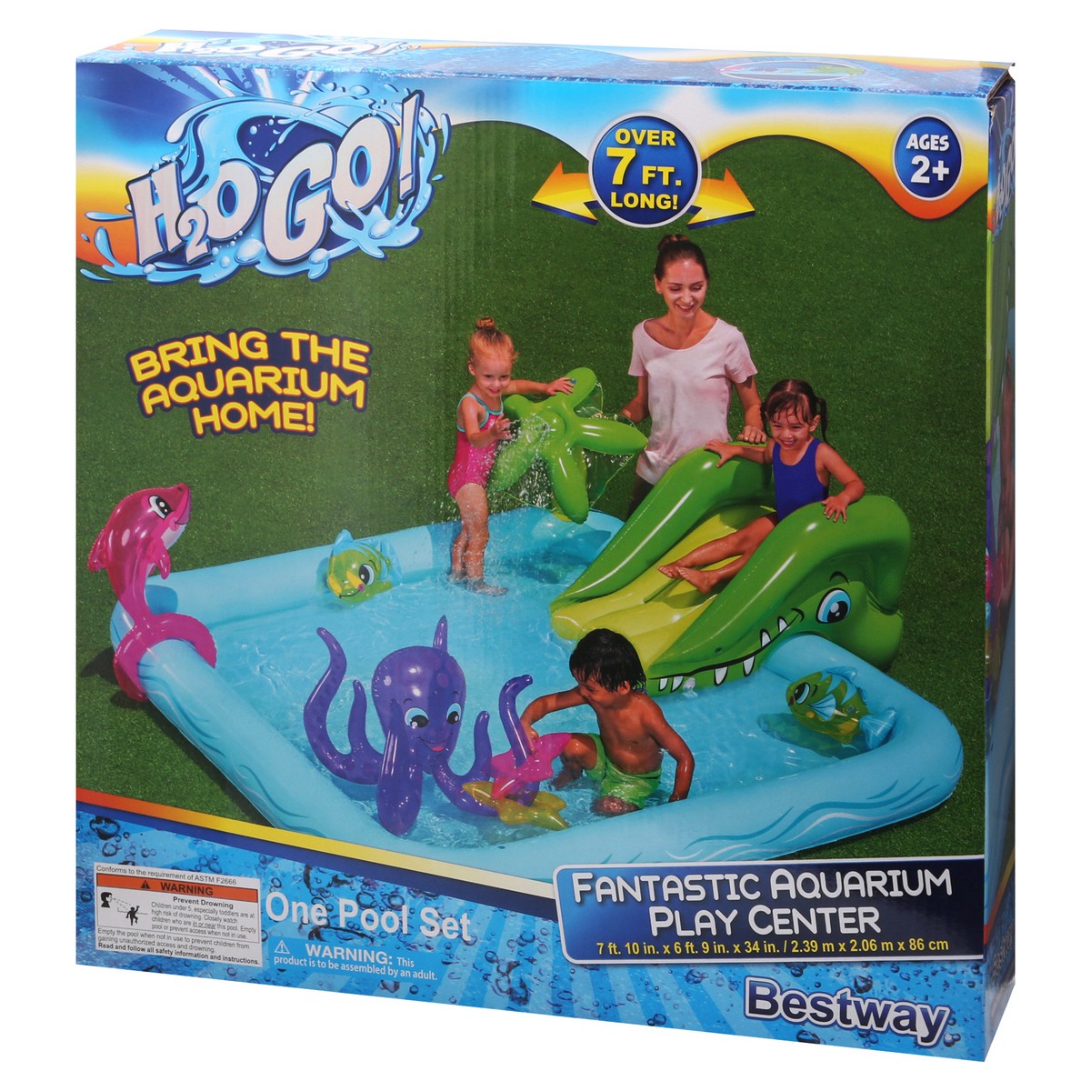 slide 3 of 9, H2O GO! Fantastic Aquarium Play Center Pool Set 1 ea, 1 ct