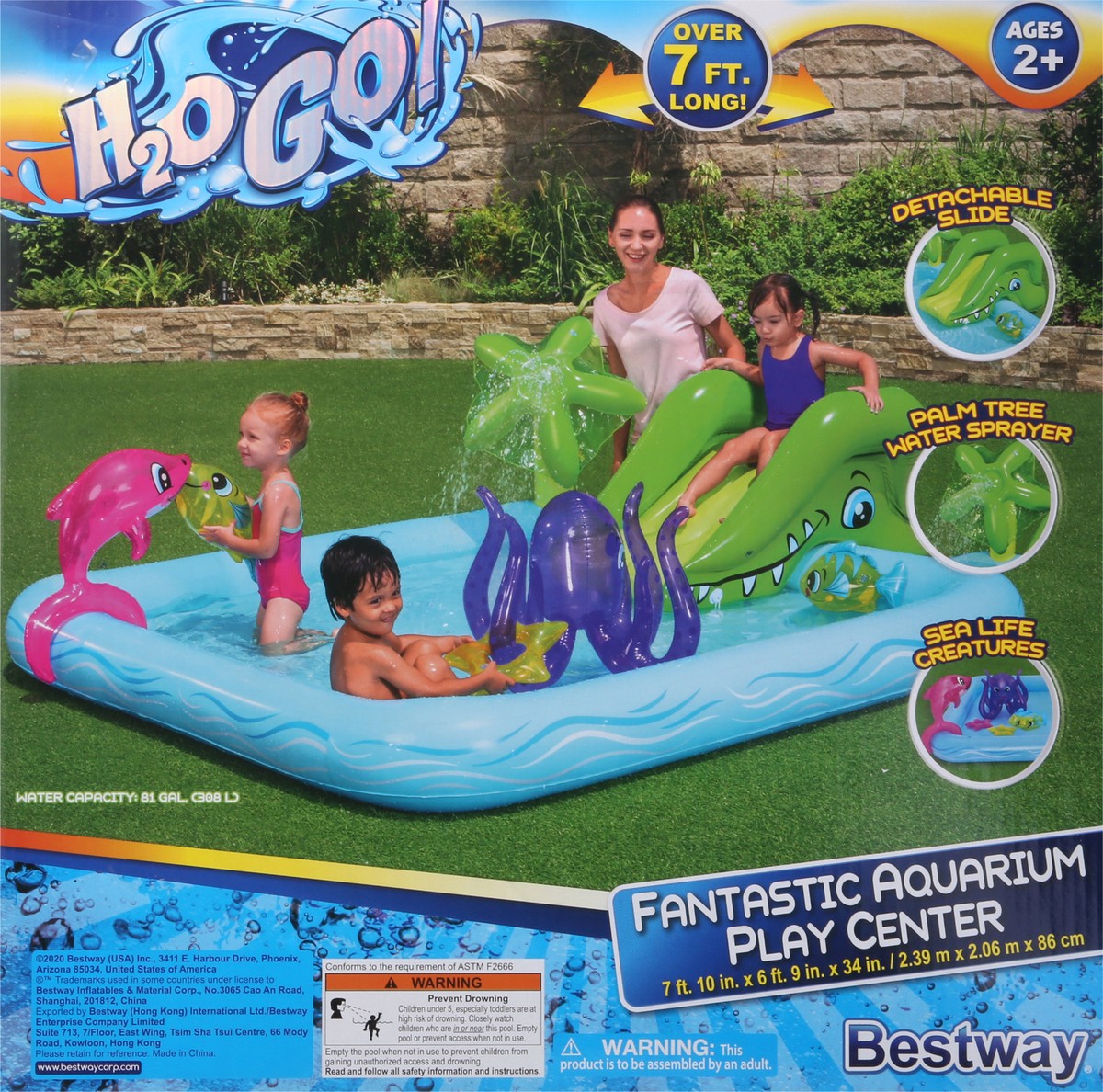 slide 5 of 9, H2O GO! Fantastic Aquarium Play Center Pool Set 1 ea, 1 ct