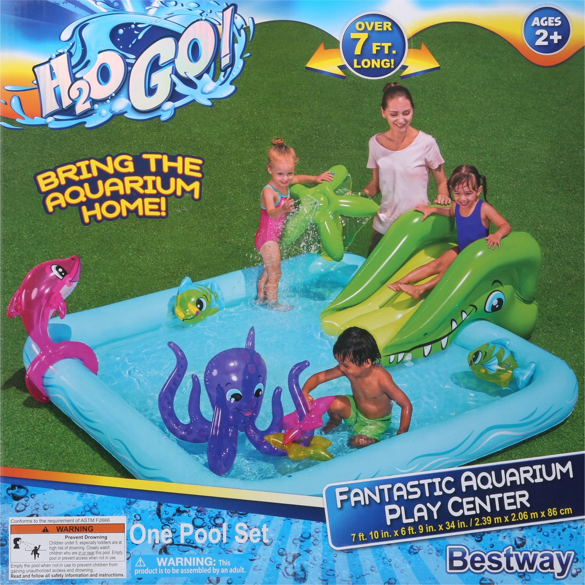 slide 6 of 9, H2O GO! Fantastic Aquarium Play Center Pool Set 1 ea, 1 ct