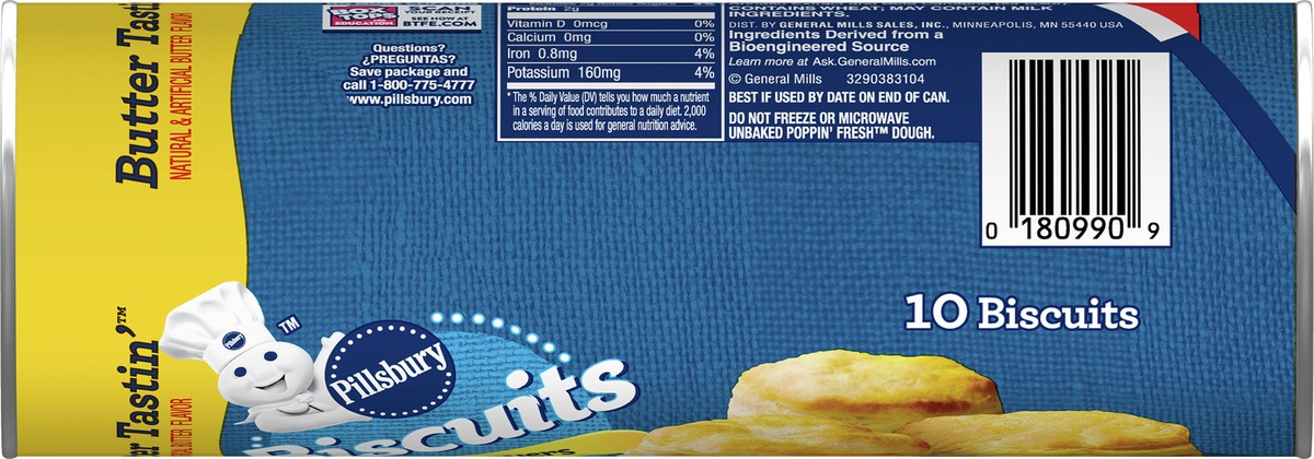 slide 7 of 14, Pillsbury Flaky Layers Butter Tastin' Biscuits, 12 ct, 10 ct