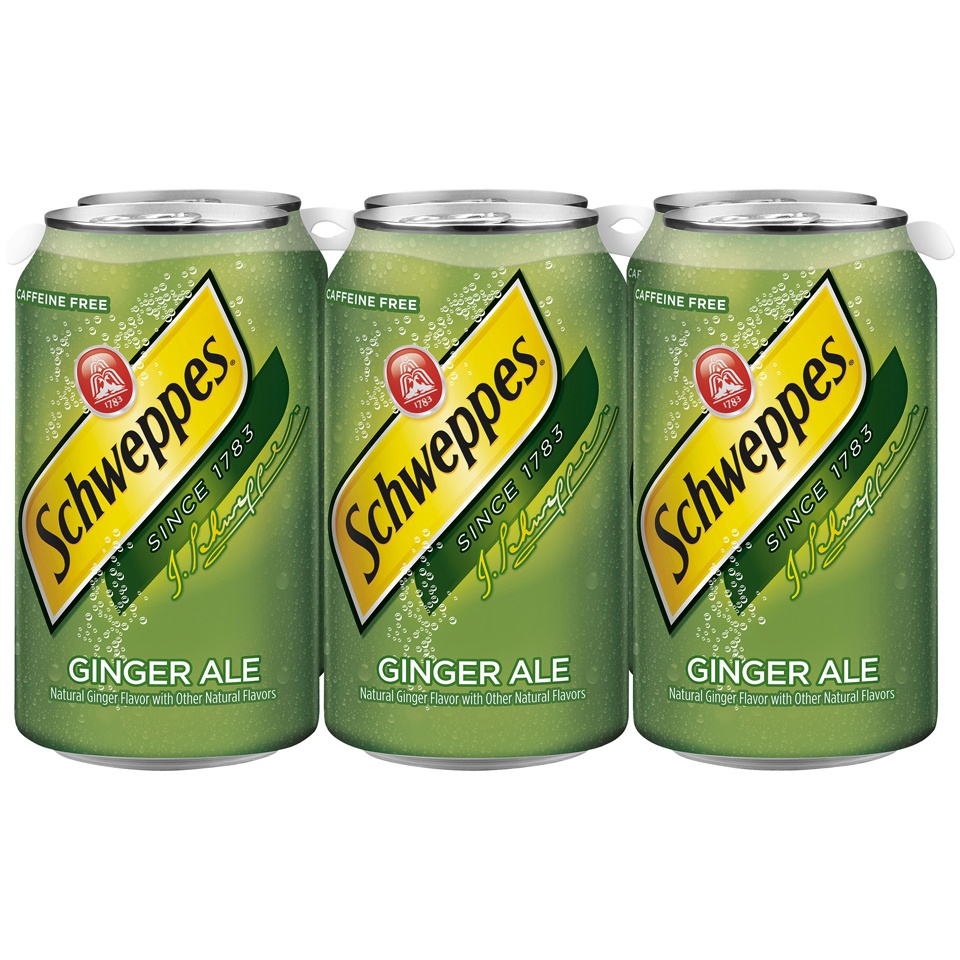 slide 1 of 1, Schweppes Ginger Ale - 6 ct; 12 fl oz, 6 ct; 12 fl oz