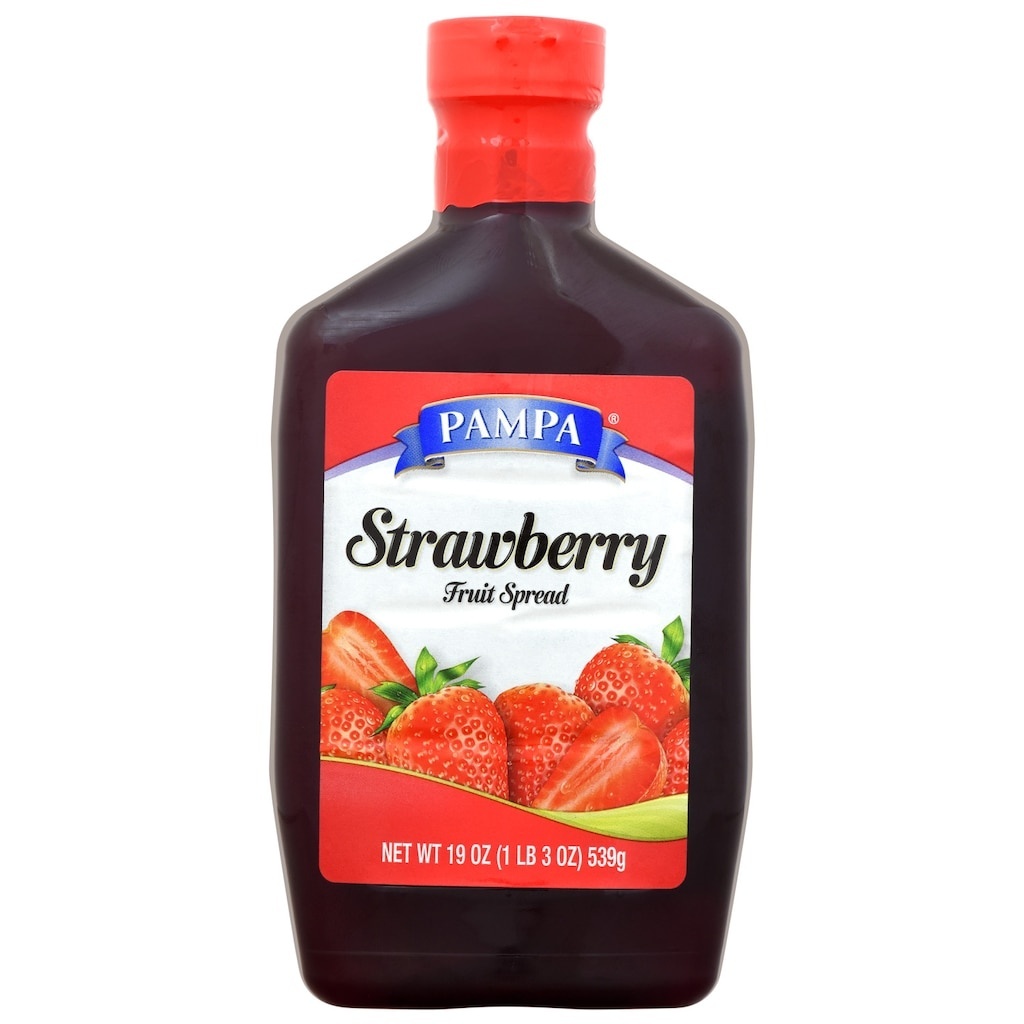 slide 1 of 1, Pampa Squeeze Strawberry Jelly, 19 oz