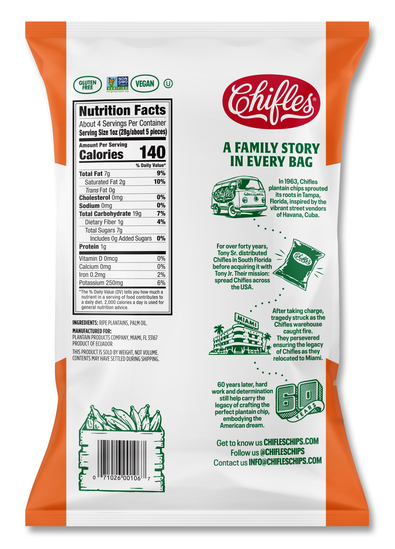 slide 2 of 2, Chifles Sweet Tostones, 4 oz