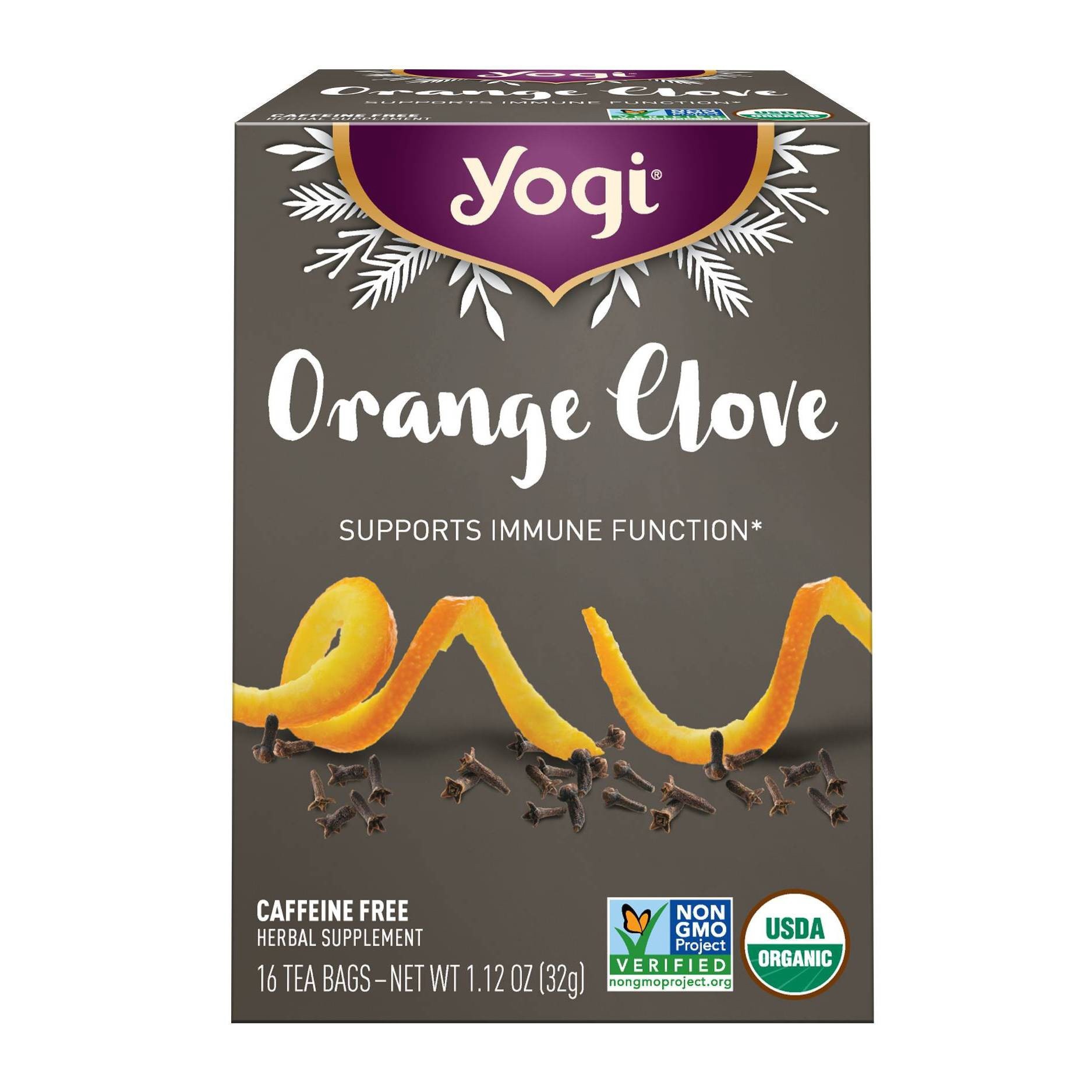 slide 1 of 9, Yogi Tea Orange Clove Tea, 16 ct