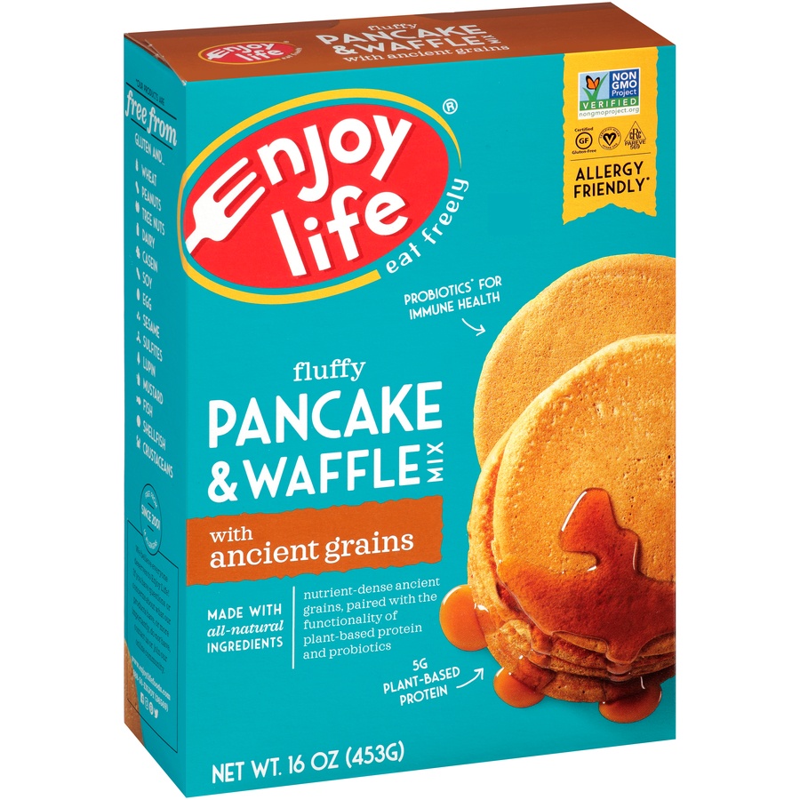 slide 2 of 8, Enjoy Life Fluffy Pancake & Waffle Mix With Ancient Grains, 16 oz