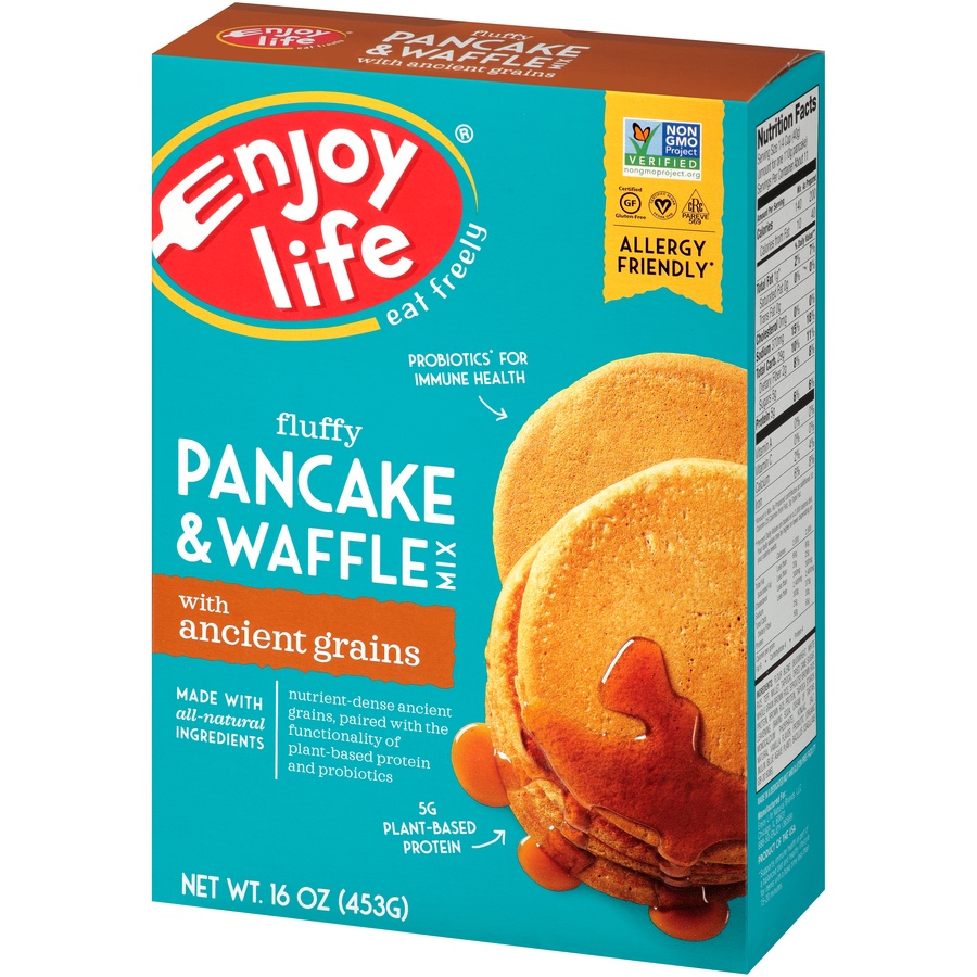 slide 3 of 8, Enjoy Life Fluffy Pancake & Waffle Mix With Ancient Grains, 16 oz