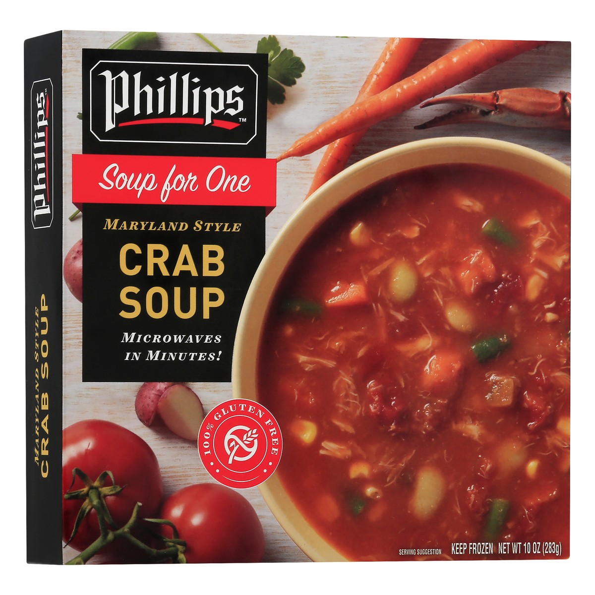 slide 2 of 11, Phillips Maryland Style Veggie Crab Soup, 10 oz