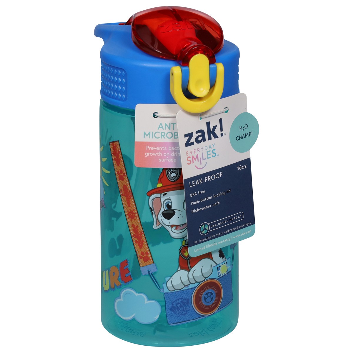 slide 10 of 11, Zak! Designs 16 Ounce Boy Palouse Water Bottle 1 ea, 1 ct