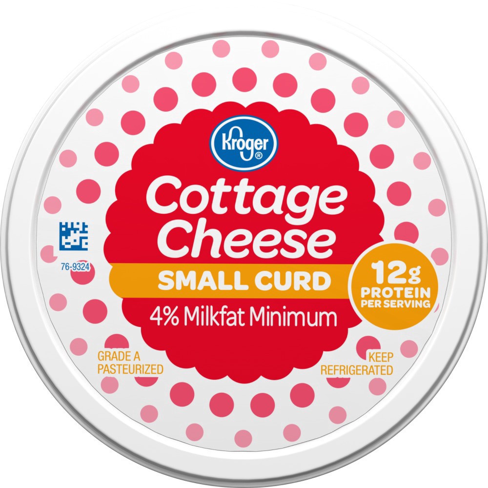 slide 2 of 5, Kroger 4% Milkfat Small Curd Cottage Cheese, 16 oz